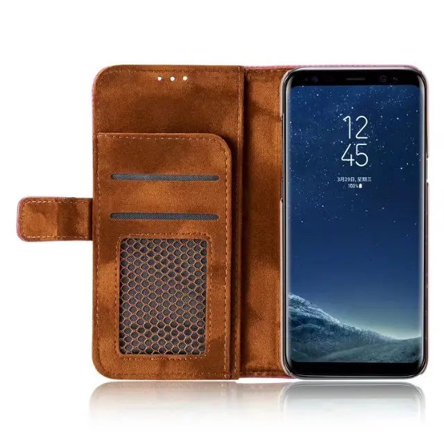Ретро Кожаный чехол для samsung Galaxy NOTE 9 8 S9 S8 Plus S7 S6 Edge Iphone X 8 7 6S Plus 5s кошелек флип-чехол с подставкой для карт