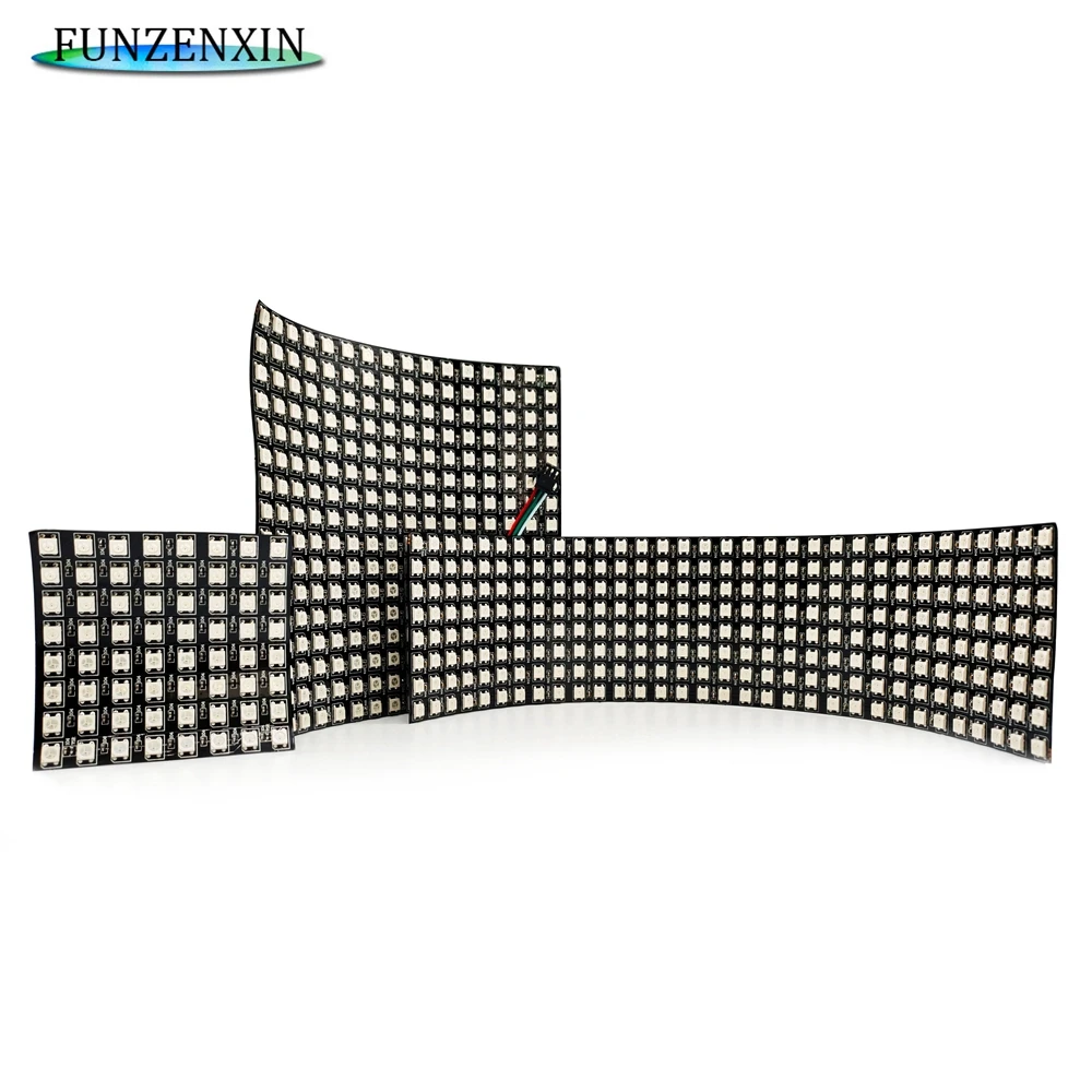 Цифровая СВЕТОДИОДНАЯ панель WS2812B экран 5050 х32 16/8 светодиодов 8*8 64 16*32 IP30