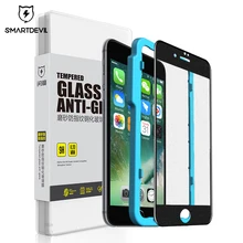 Матовое закаленное стекло SmartDevil для apple iphone 7 8 plus, защитная пленка с полным покрытием, защитная пленка для экрана 3 H, изогнутая жесткая пленка 9H