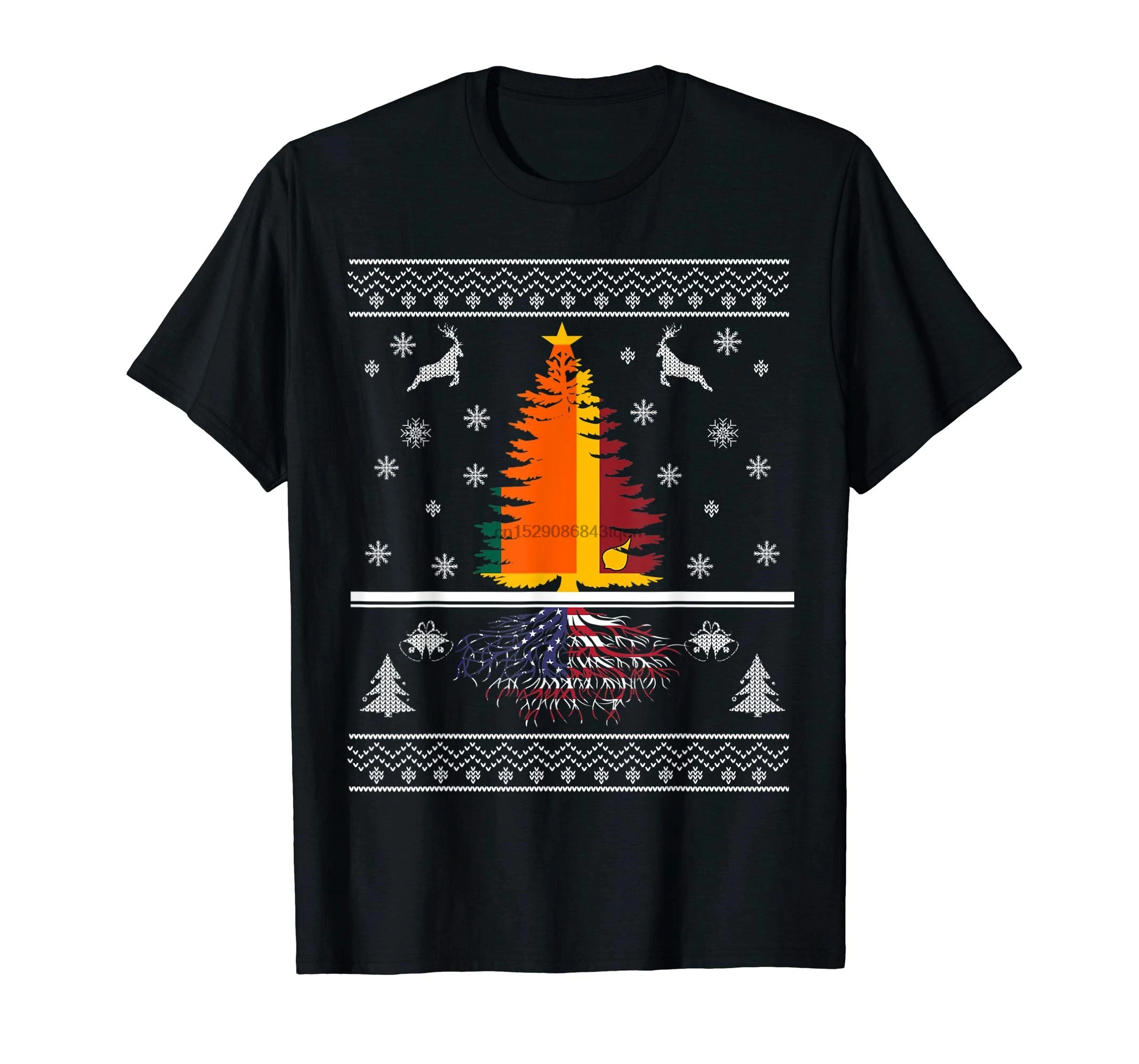 Mens black christmas t shirt Clearance