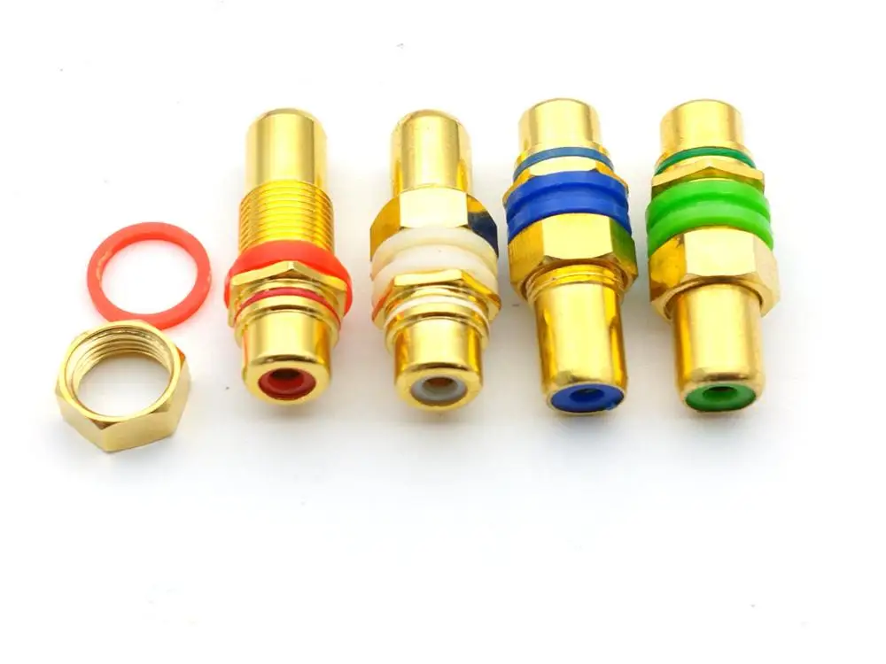 

40pcs brass RCA Female to RCA Female connector wholesale