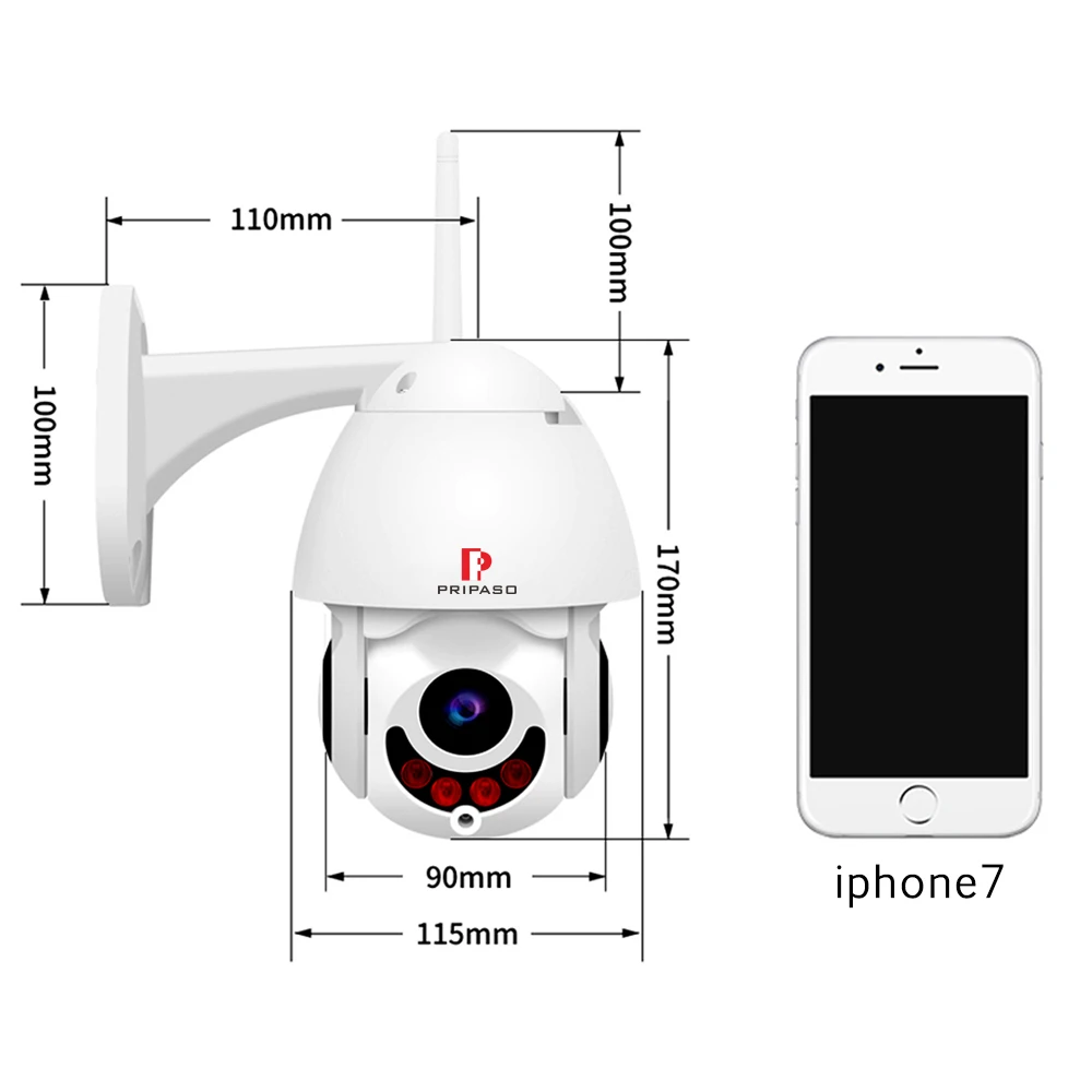 1080P 2MP PTZ security Camera 