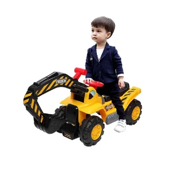

Children's Battery Excavator Scooter Toy with sounds Engineering Car Model