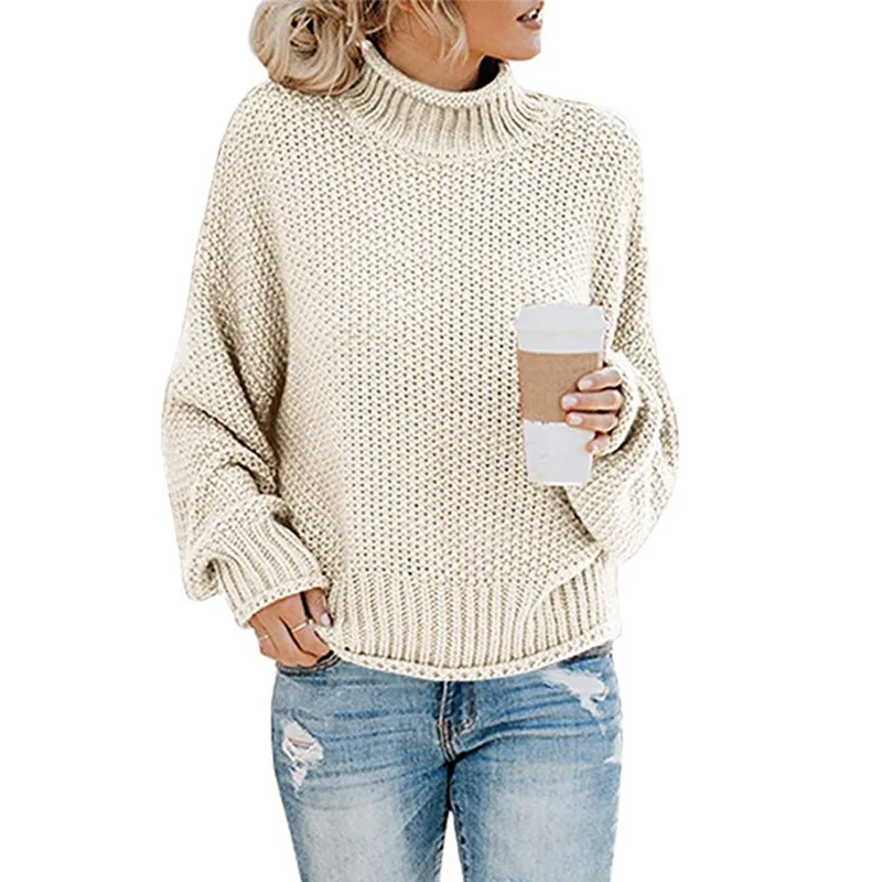 

Thick Pullover Women Sweater Autumn And Winter New Knitwear Women's Clothing Thread Turtleneck Casual Female Clothes
