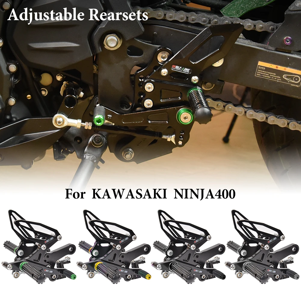 Ninja 400 Accessories Motorcycle Adjustable Rear Set Rearsets For