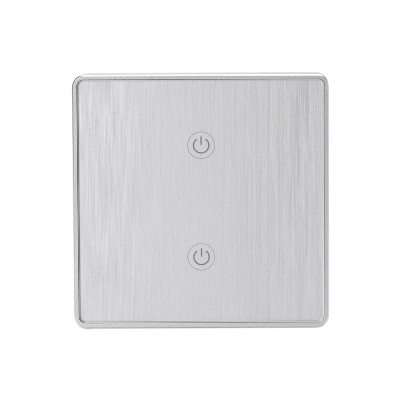 

Hot EU 2 Gang EWelink Press Light Smart Switch WiFi Wall Switch with Alexa Google