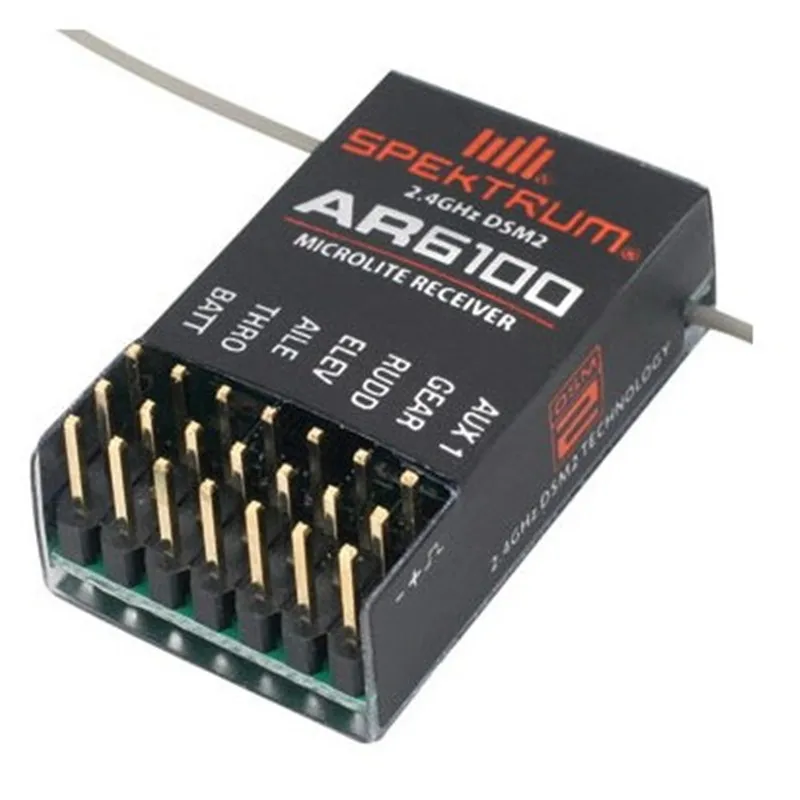 6 канальный 2 4 GHz DSM2 6CH AR6100 RC приемник спутникового приемника SPEKTRUM DX6I DX7 DX8 DX18 JR DSX6 DX6i