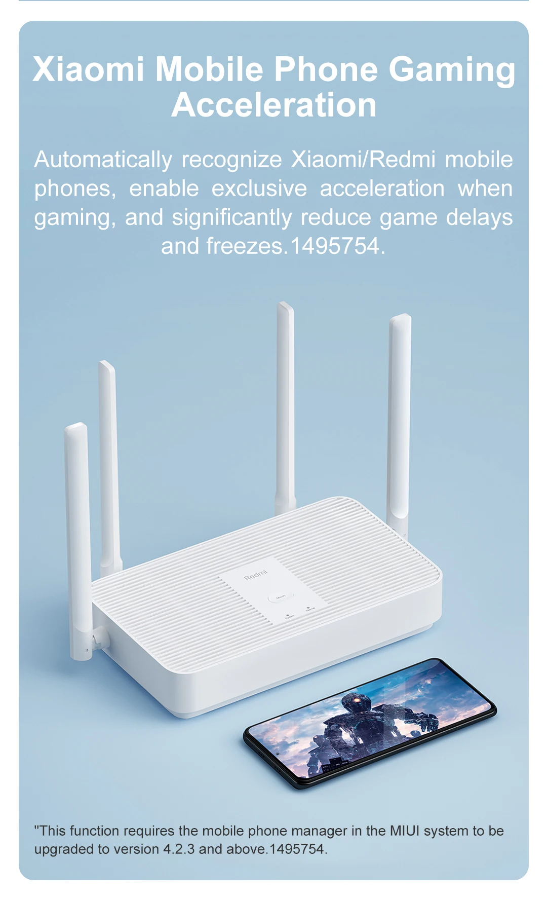 2021 New Xiaomi Redmi Router AX1800 Wifi 6 2.4G/5.0GHz Gigabit Dual-Band Mesh WIFI Wireless Signal Amplifier High Gain Antenna wifi amplifier for gaming