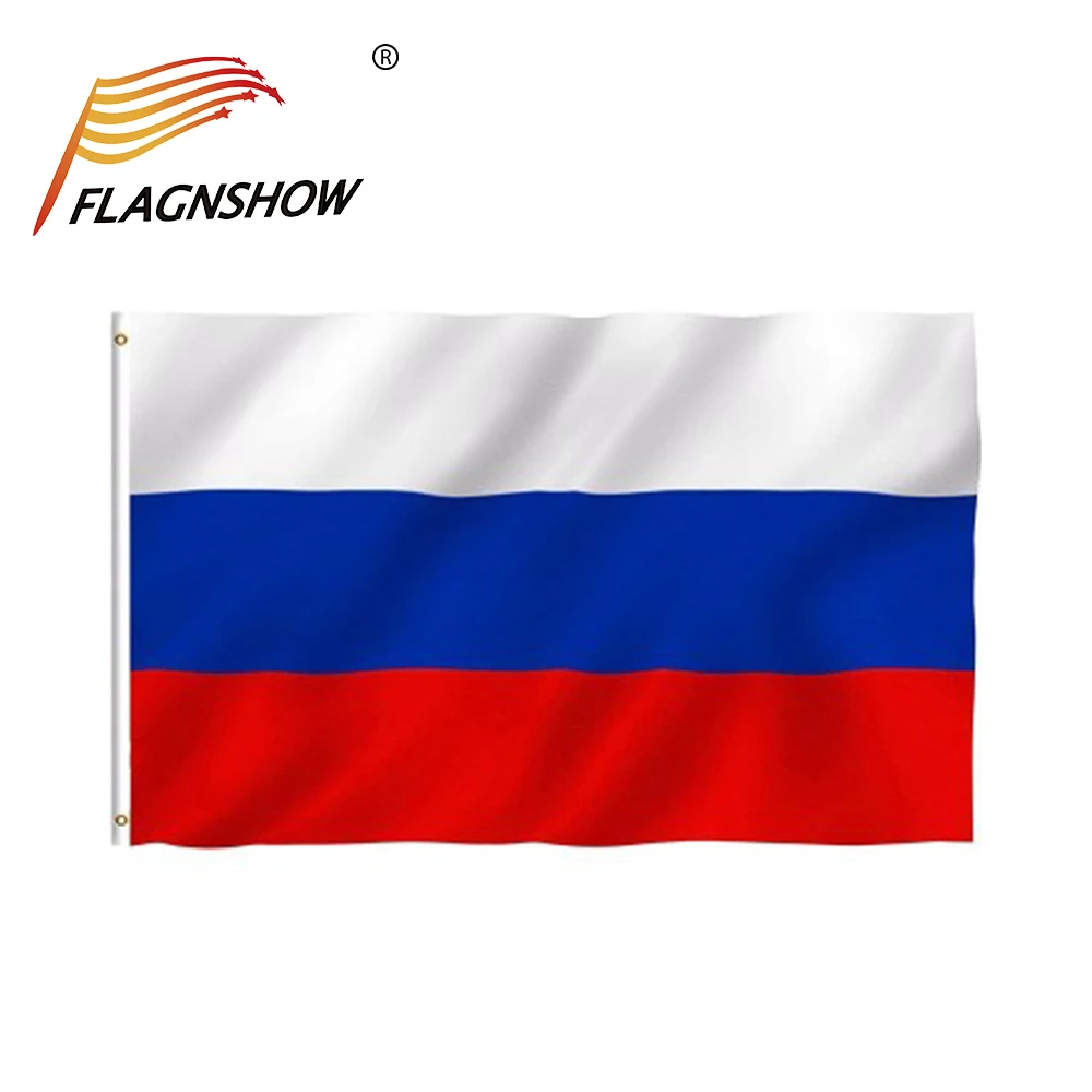 Флаг России Flagnshow 3x5 футов флаг на Кубок мира украшение без выцветания полиэстер