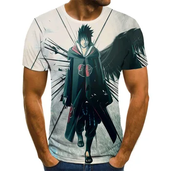 

Cartoon Anime Harajuku Men's T-shirt Men's Anime 3DT-Shirts Summer Fashion Naruto Theme Top Boy Clothing Large Size Streetwear