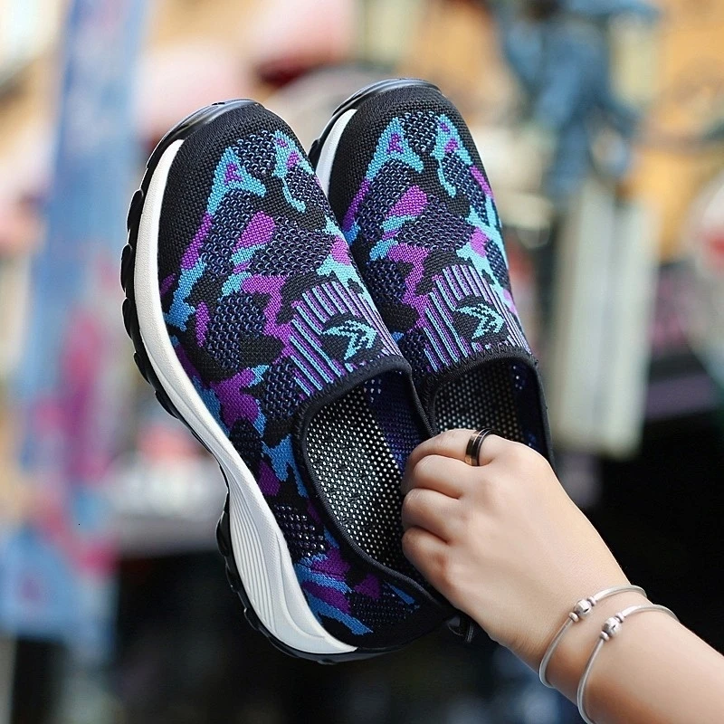 Женская обувь для тенниса; летние дышащие кроссовки; цветная женская спортивная обувь; женские кроссовки на платформе с закрытым носком; Zapatos De Mujer
