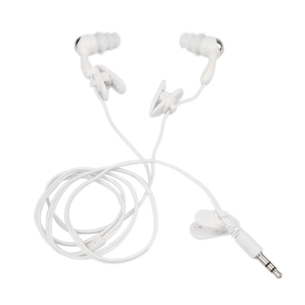 Wired Headphones IPX8 Waterproof Earbuds Headphones Swimming Sport In Ear Earphones 3.5m Sport Waterproof Headphone Portable