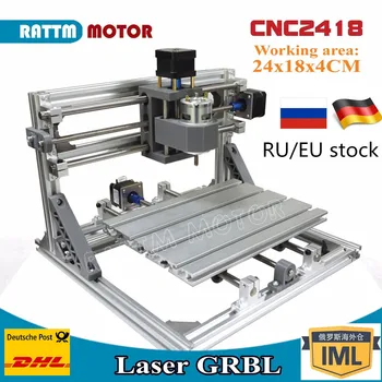 

CNC engraving router machine 2418 with GRBL control 3 Axis Pcb Pvc Milling machine woodworking table