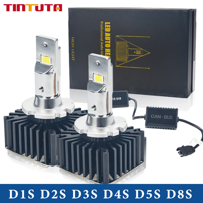 1set/2PC Canbus Car light 20000LM D1S D2S D3S D4S D8S D5S LED D1R D2R D3R D4R headllamp 90W  12V 6000K car LED bulb  waterproof
