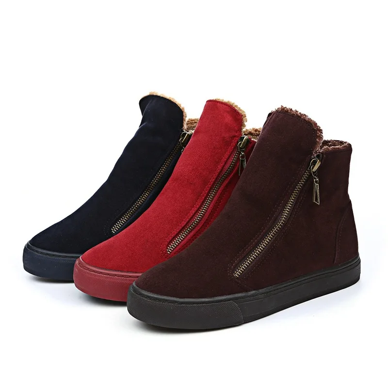 Ceny Buty zimowe śniegowe damskie buty zimowe Zip ciepłe pluszowe na mroźna zima moda buty damskie słodkie panie marka kostki Botas 2019