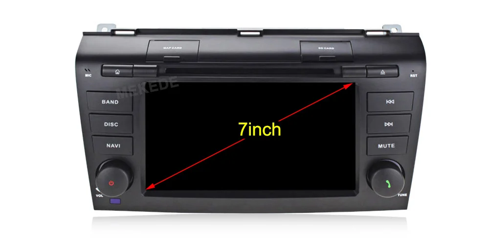 Top MEKEDE 4+64G android 9.0 car dvd gps navigation player For  Mazda 3 mazda3 2003-2009 car radio Multimedia stereo 8 core 7