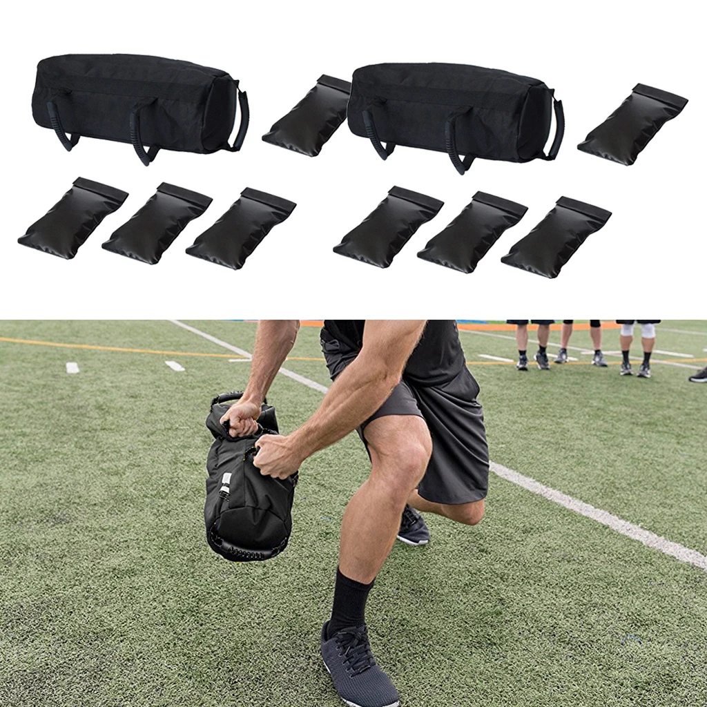 10 Pieces Heavy Duty Workout Sandbags Weightlifting Sandbag Strength Bags