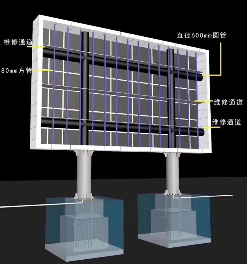 立柱结构示意图