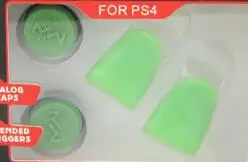 Green L2 R2 триггер расширители кнопки аналоговый джойстик комплект колпачков для PS4 контроллер геймпад аксессуар силиконовые кнопки удлинитель - Цвет: Green