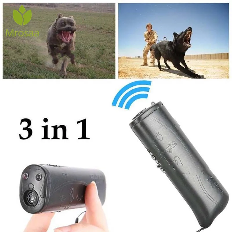 Pet Dog Repeller Anti Barking Stop Bark Training Device Trainer LED