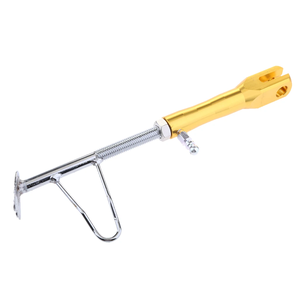 1 Piece Universal Aluminium Alloy Adjustable Motorcycle Scooter Kickstands Foot Sidestands Supporter 235-270mm 