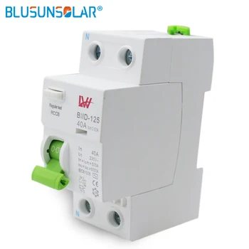 

2P 16A 63A 100mA 6KA RCCB RCD 220V-415V Residual Current Circuit Breaker Differential Breaker Safety Switch circuit breakers