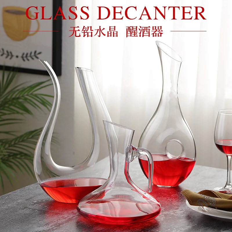 1.8L Classic Wine Decanter Handmade Crystal Red Wine Pourer Vivid Champagne  Decanter Red Wine Carafe
