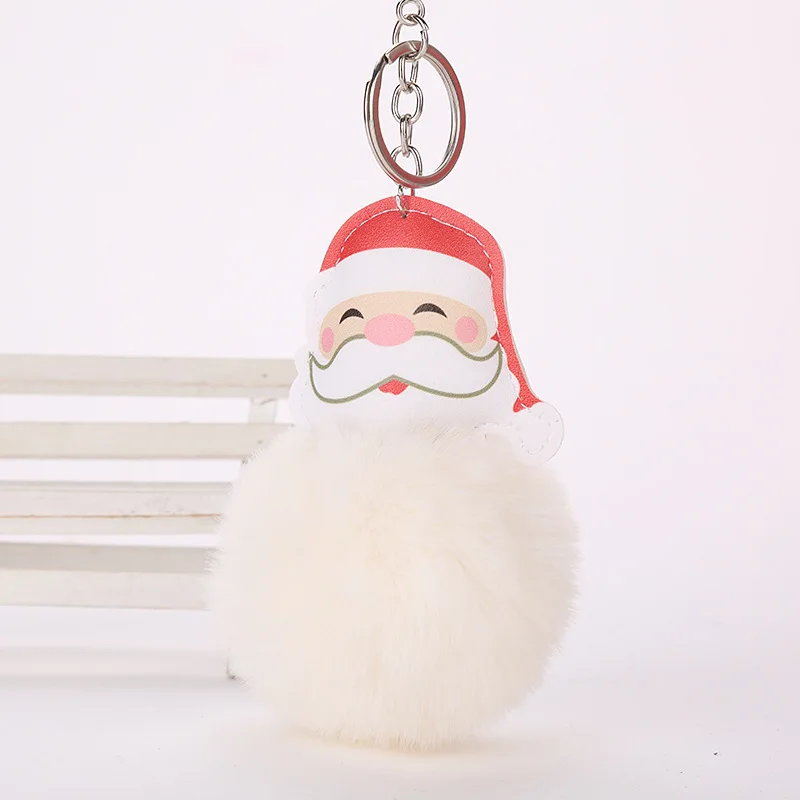 Wooden Christmas Decoration Xmas Tree Pendant 3D Hanging Home New Year Party Bauble Decoration Christmas Ball Xmas Key Ring - Цвет: 15