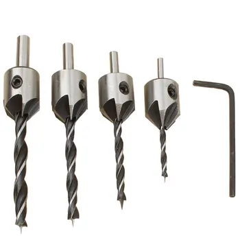 

Countersink Drill Bits Set Woodworking Reamer Chamfer Tool 3-10mm Pre-Drill Counterbore Drill Bits Made for Screw