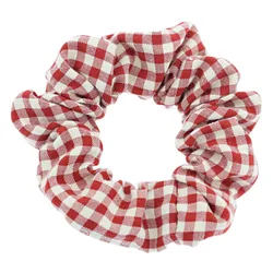 Refreshing Plaid Scrunchies - Check Design Elastic Hair Bands & Accessories (6)
