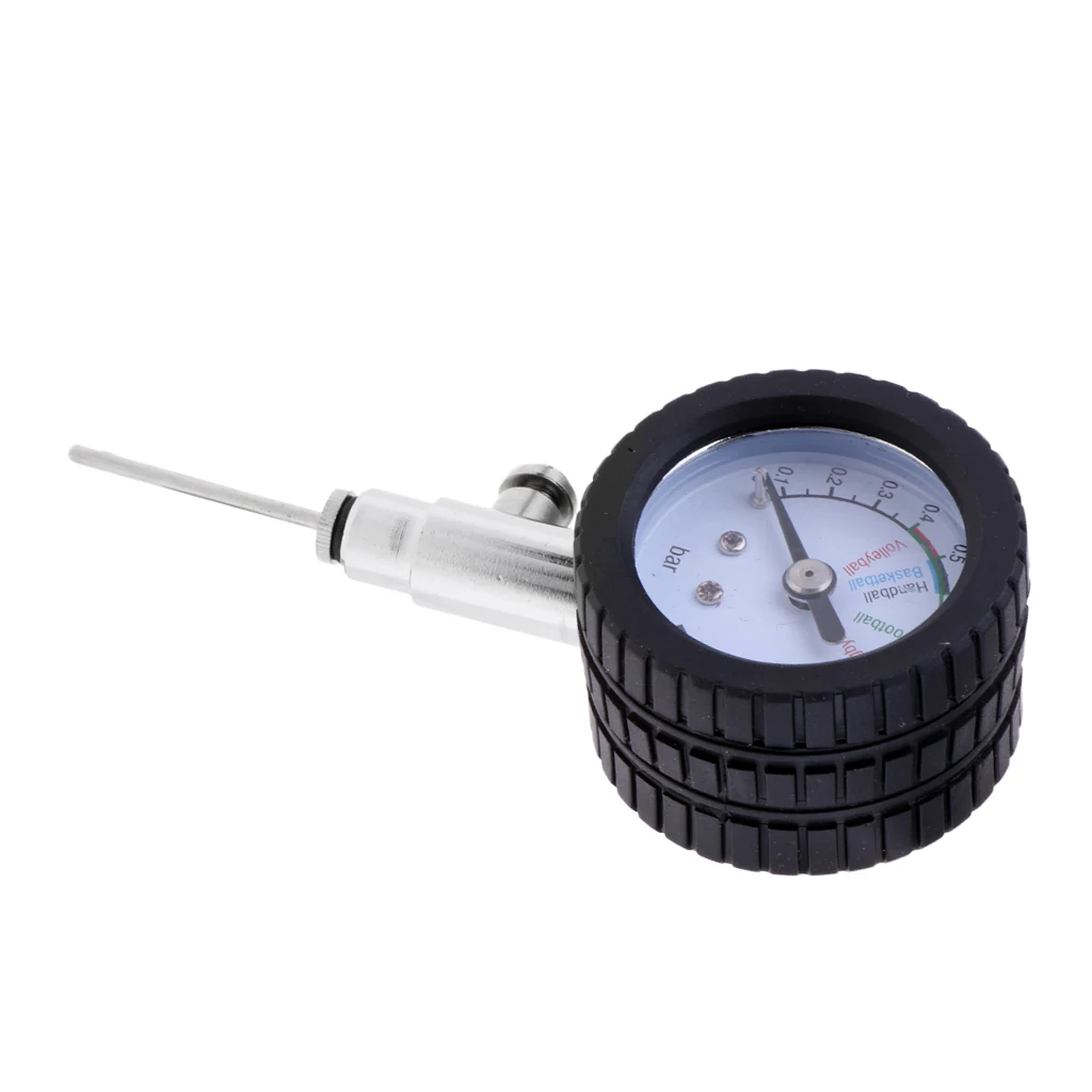 Dial Type Needle Basketball Air Gauge Football Pump Pressure Gauge Ball Pressure Gauge Barometer Black
