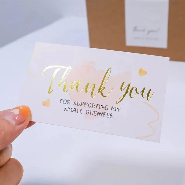 10-30Pcs thank you for supporting my small business cards, small