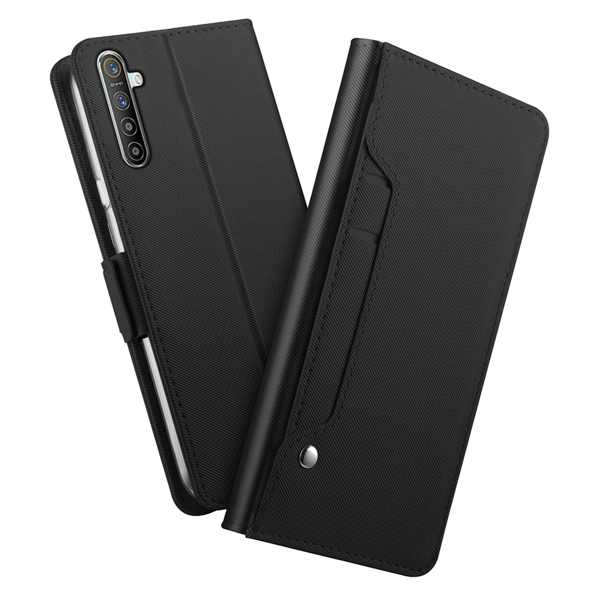 Для Oppo Reno 2 Z Oppo Realme XT чехол из искусственной кожи Кошелек с откидной подставкой с зеркалом и отделениями для карт чехол для Oppo A9