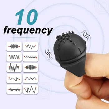 Finger Vibrator Nipple Clitoris Stimulator Dildo Mini Jumping Eggs Sex Toys for Women Waterproof Vaginal Massager Sex Products 2