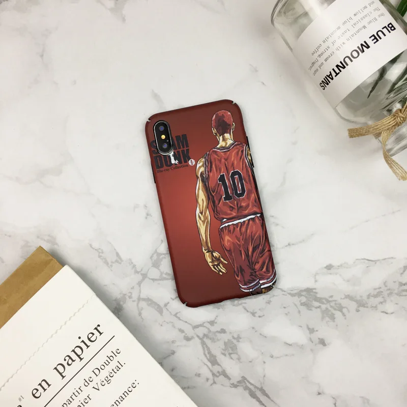 Cartoon Slam dunk Basketball genius Sakuragi phone case for iPhone 7 7 Plus 6 6s 8 Plus XS Max case for iPhone cover X XS case