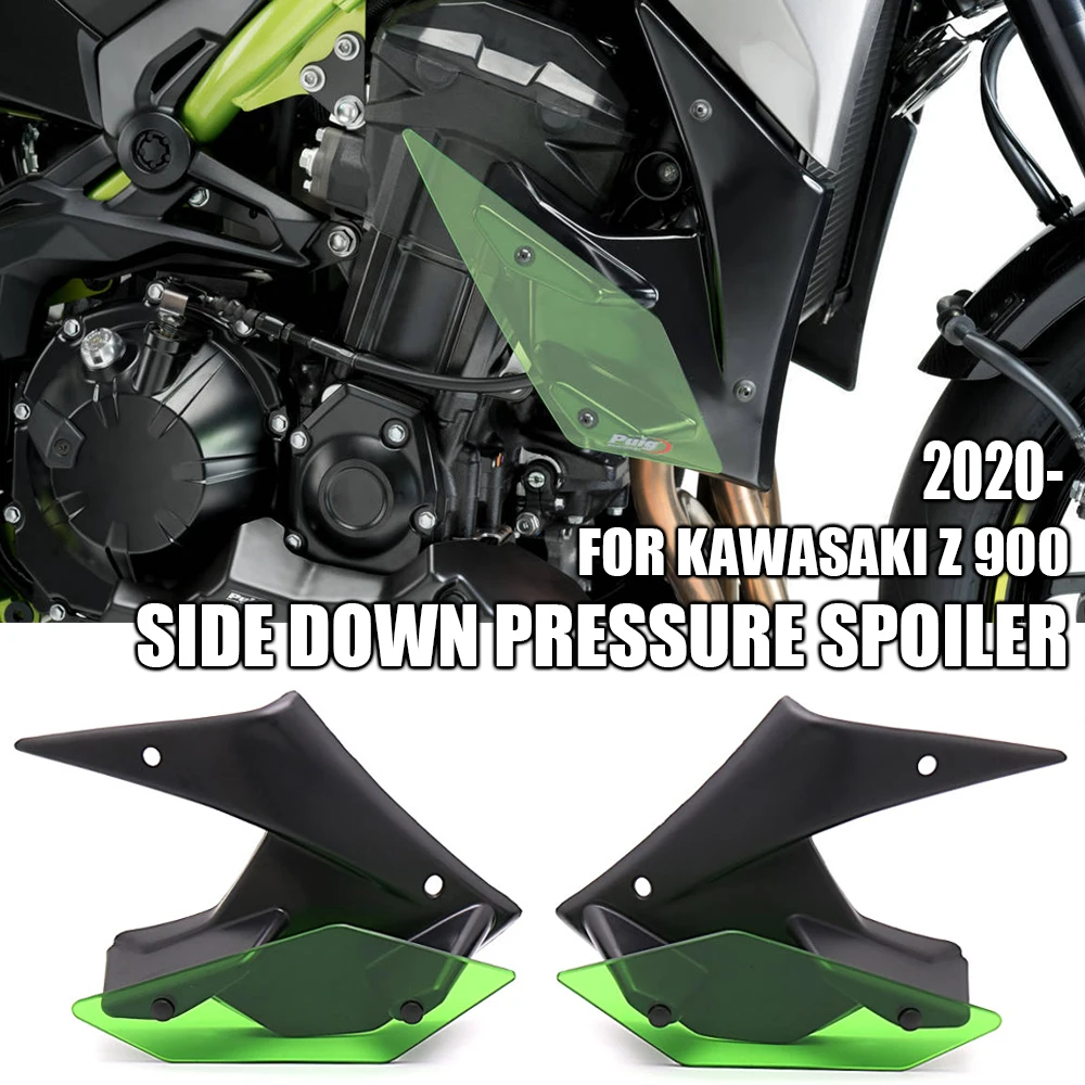 

Новинка, аксессуары для мотоциклов Kawasaki Z 900 2020-2021 Z900, боковой спойлер с открытым давлением, дефлектор ветра, обтекатель с фиксированным крылом
