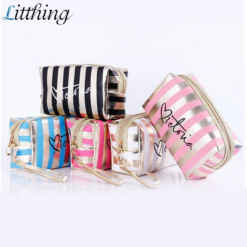 

Litthing Women Make Up Bag Waterproof Laser PVC Pouch Wash Toiletry Bag Travel Organizer Case Women Handbags Cosmetic Bags
