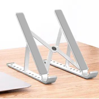 

Portable Folding Laptop Stand Adjustable Notebook Stand Holder For Macbook HP Lapdesk Aluminum Alloy PC Computer Cooling Bracket