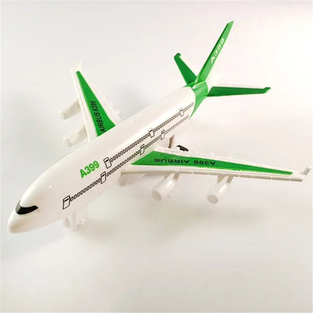 Air Bus Model Kids Children Fashing Airliner Passenger Plane Toy Passenger Model 6