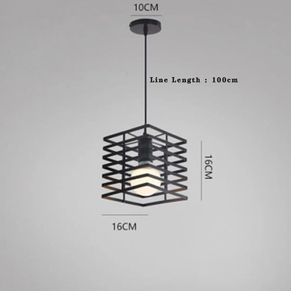 Vintage Ceiling Lamps Chande-lier 110 /220V Retro  Ceiling Light for Corridor Aisle Porch Balcony E27 Home Lights Cage Fixture