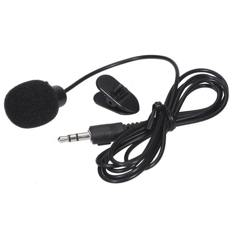 Lavalier-micrófono con conector de 3,5mm, Mini Collar de grabación, para entrevista, grabación, Ordenador de voz, portátil, teléfono móvil