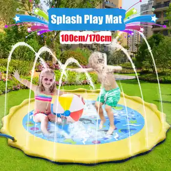 

Summer Outdoor Spray Water Cushion PVC Inflatable Spray Water Toys for Children Play Water Mat Games Beach Lawn Sprinkler Pads