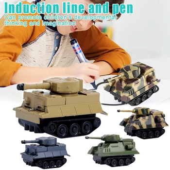 

Automatic Inductive Toy with Magic Pen Tank Model Follow Drawn Line for Children FJ88