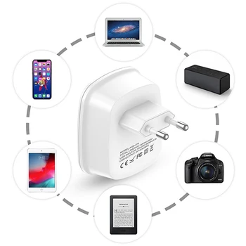 

Fast Charging American Jack Dual USB Charger Regulator Adapter For iPhone XS 11Pro Huawei P30 Pro Mate 30 Xiaomi Mi10 Redmi K30