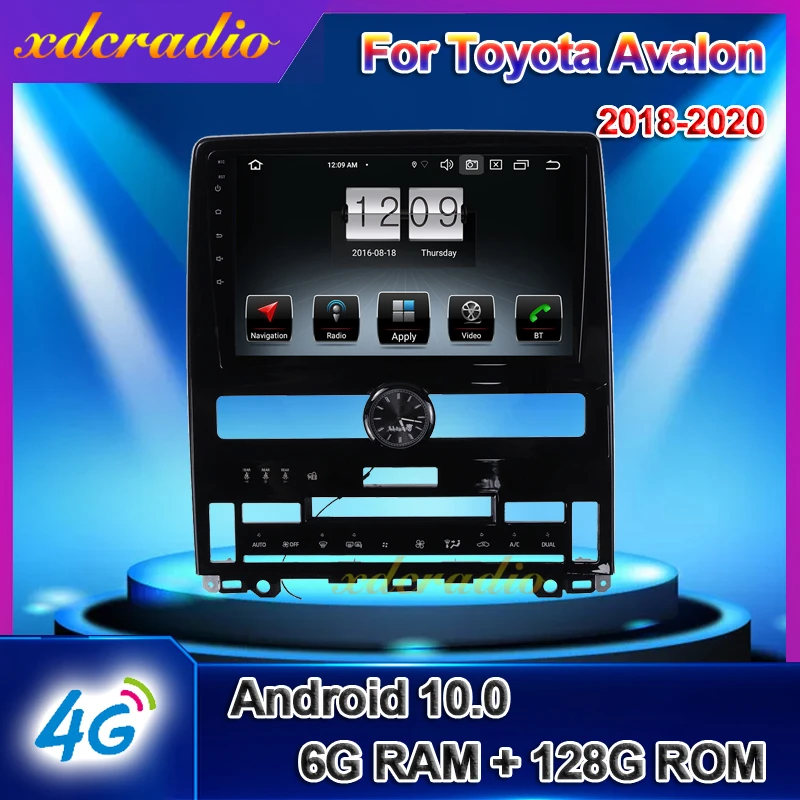 Xdcradio 9&quot Touch Screen Android 10.0 For Toyota Avalon Car Radio DVD Multimedia Player GPS Navigation 6+128G Carplay Stereo 4G |