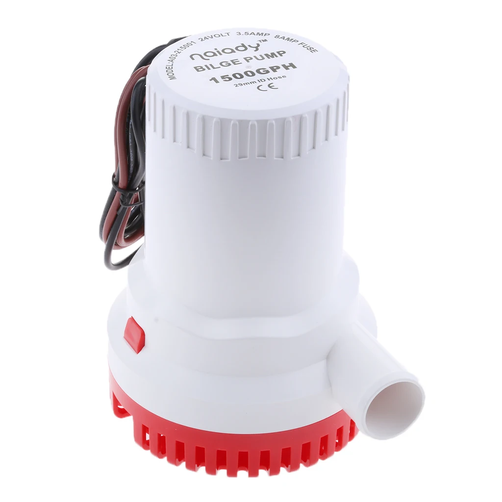 Boat Bilge Pump 24V 1500GPH Automatic Impeller Pump For Marine RV Industrial