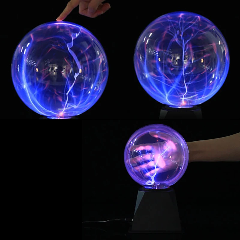 

Glass Plasma Ball Night Light Magic Crystal Sphere Novelty Lightning Ball Plasma Table Levitating Lamp Lifesmart 5 Inch 6 Inch