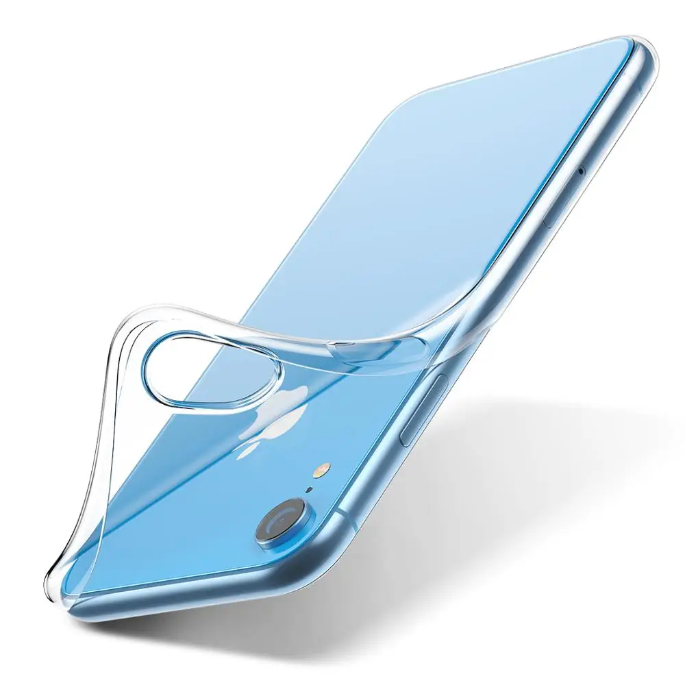 

DIVI Soft TPU+PC Case For iphone XR Premium Crystal Clear Ultra-Thin Transparent TPU Full Protective Cover For iphone XR Case