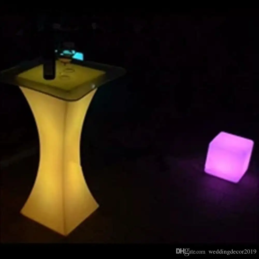 110CM Tall Rechargeable LED cocktail table high end table growing Commercial Furniture Event Party decorations supplies