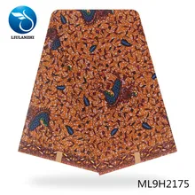 Воск liulanzhi ткань с принтом африканская хлопок высокое качество Анкара ткань печать 6 ярдов восковой дизайн ML9H2174-2190